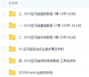 2020新規(guī)則亞馬遜運營初級+中級+高階教程（共28G）