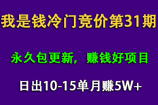 我是錢第31期網(wǎng)授課程網(wǎng)授課百度冷門競價，日出10-15單，月賺5w+（完結(jié)）