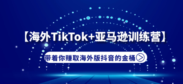 【海外TIKTOK+亞馬遜實(shí)戰(zhàn)訓(xùn)練營】帶著你賺取海外版抖音的金桶